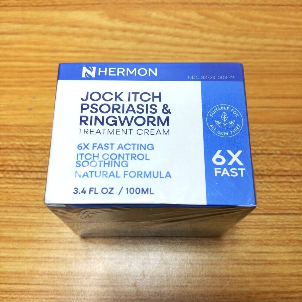Hermon Health - Jock Itch Psoriasis & Ringworm Treatment Cream - 3.4 oz / 100mL - Picture 2 of 4